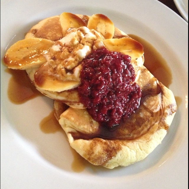 Banana Blueberry Pancakes