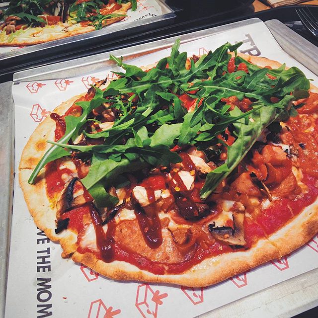 pretty worth it 'build your own' pizza with any number of toppings and a drink for $14 at @thepizzacollective!