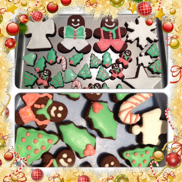 #christmas #itsthattimeofyear #sugar #cookies #burpple #instacollage